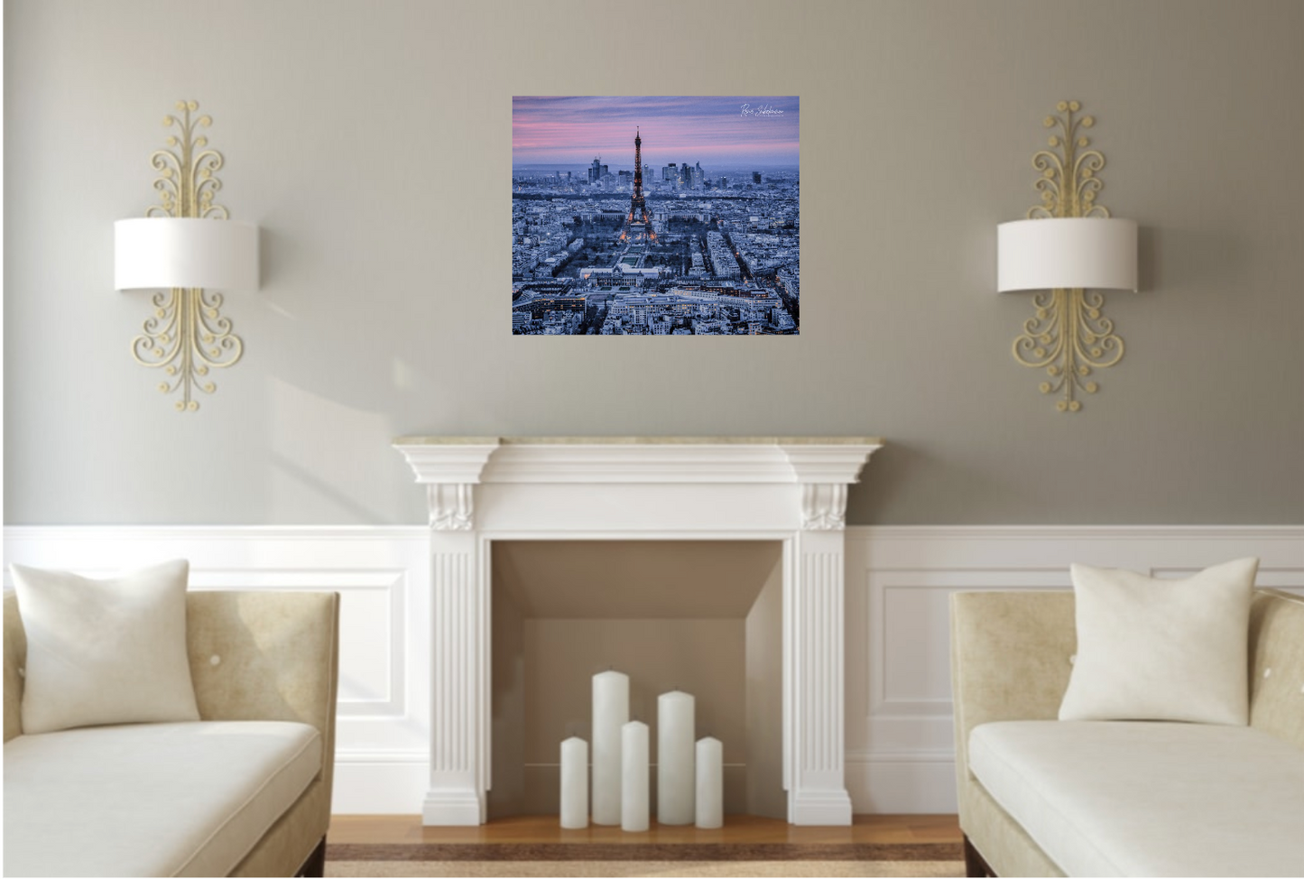 Luces Blancas de París, disponible en tamaño 50 x 70 cm.