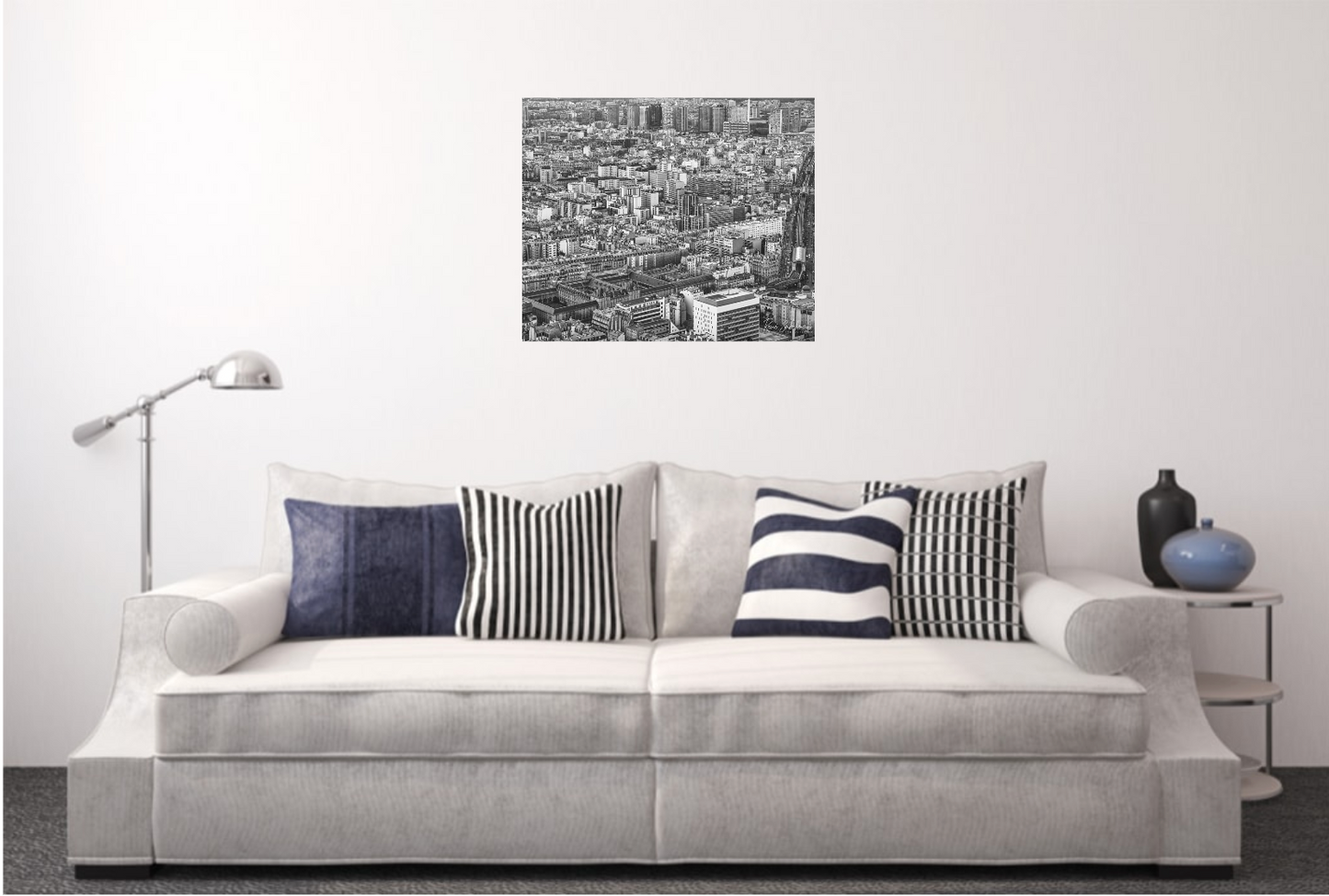 París Blanco Negro, disponible en tamaño 50 x 70 cm.