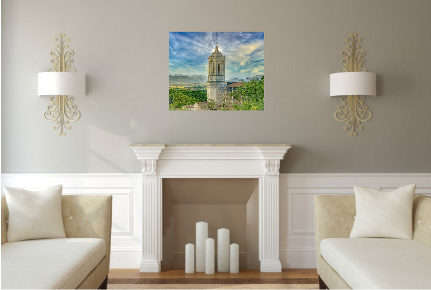 Girona, Ciudad disponible en tamaño 50 x 70 cm.