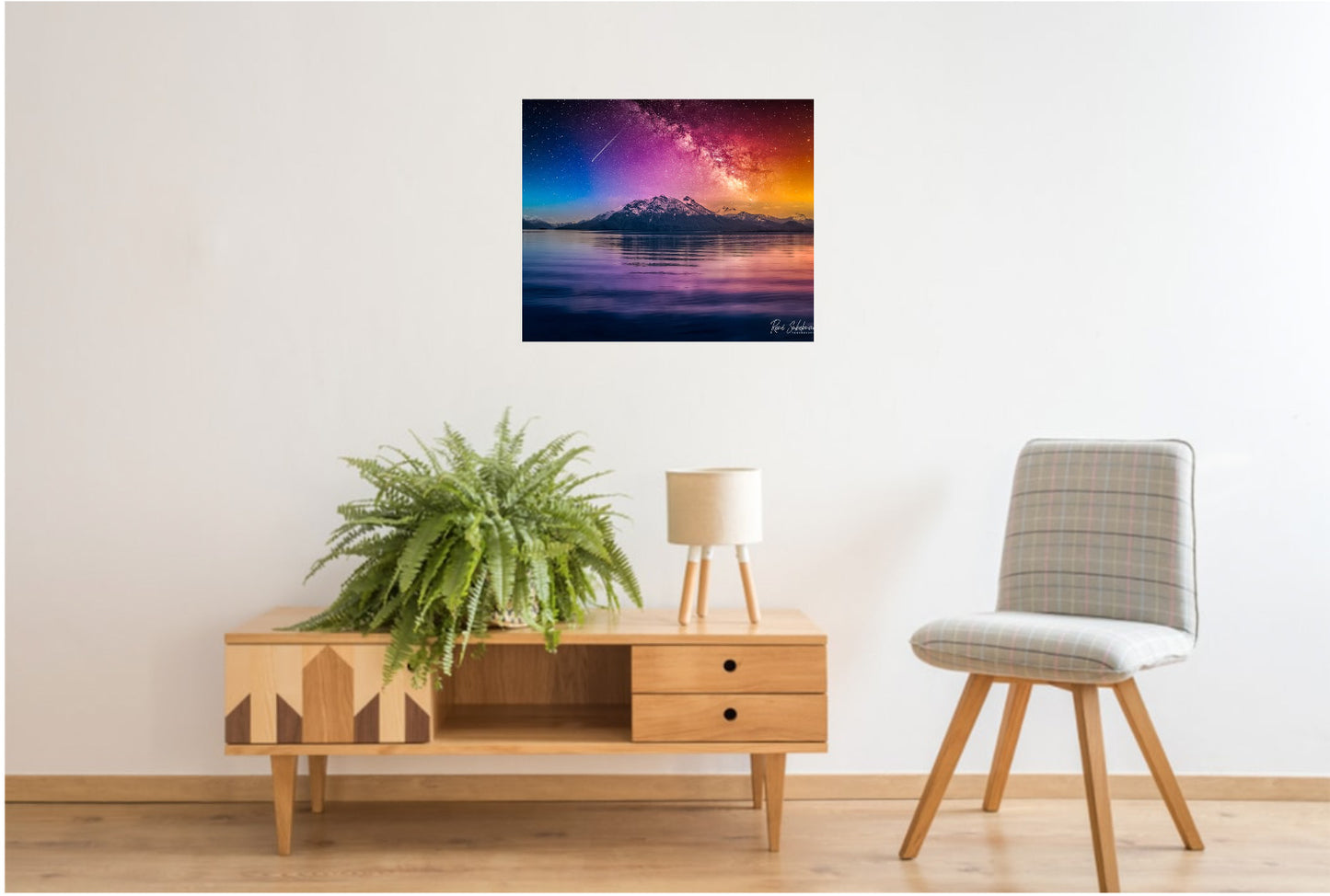 Fusion of colors,  available in a 50 x 70 cm size.