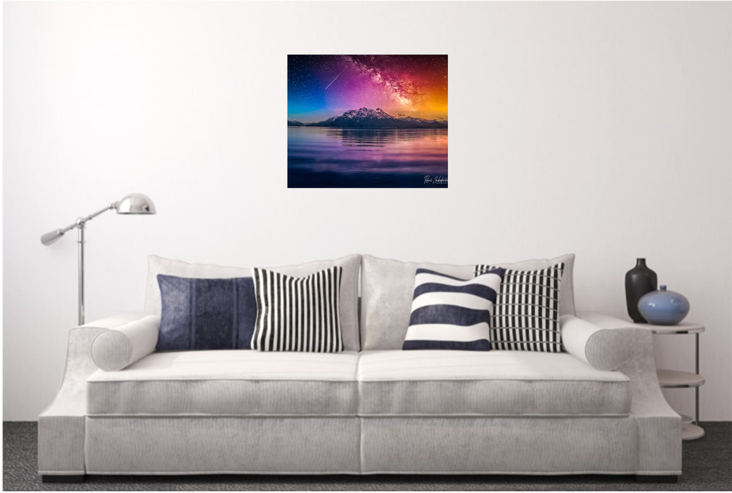 Fusion of colors,  available in a 50 x 70 cm size.